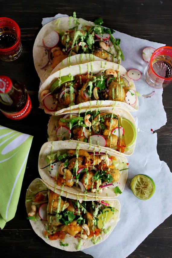 Vegan Masala Cauliflower and Broccoli Tacos 2