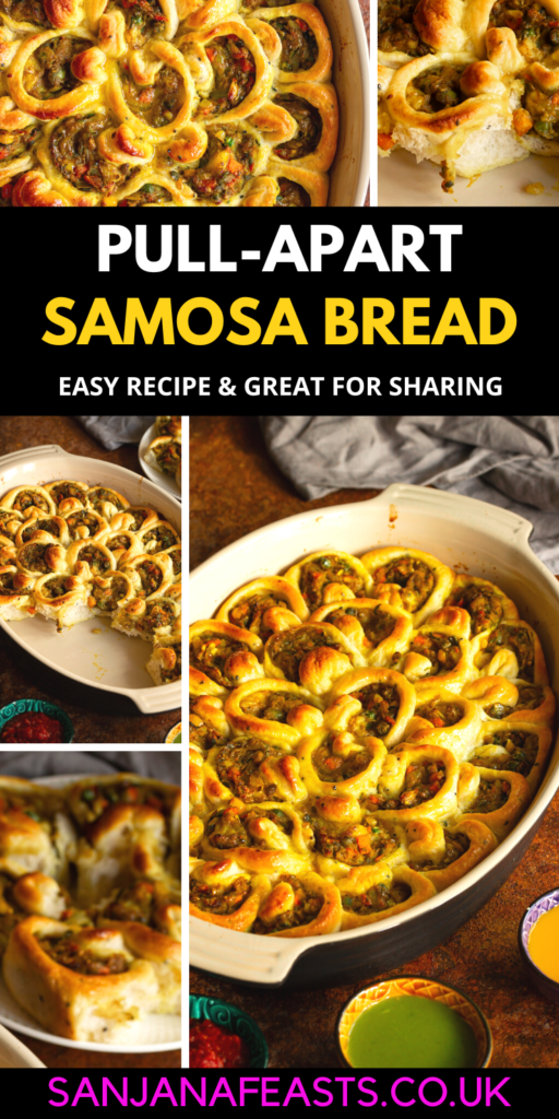 Pull Apart Samosa Bread   Indian Appetizers   Easy Indian Recipe - 9