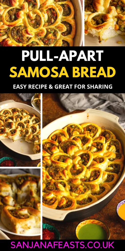 Pull Apart Samosa Bread   Indian Appetizers   Easy Indian Recipe - 35