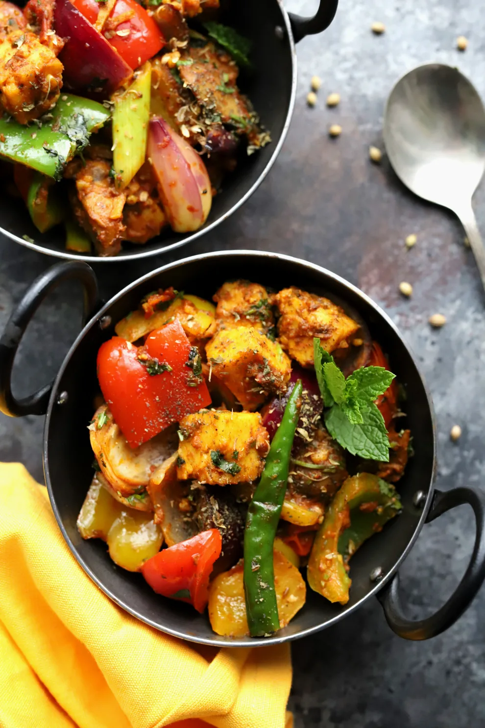 Vegan Kadai Tofu & Vegetables - Sanjana.Feasts - All Recipes