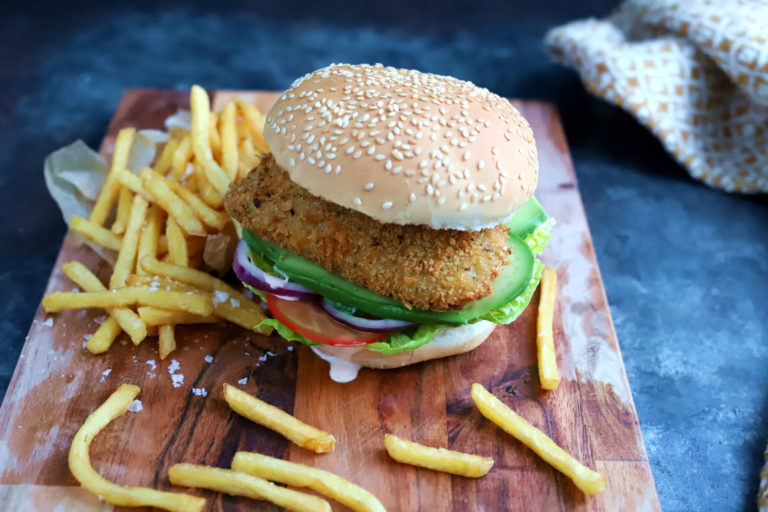 Vegan Fried Chick'n Burgers - Sanjana.Feasts - Seitan Recipes