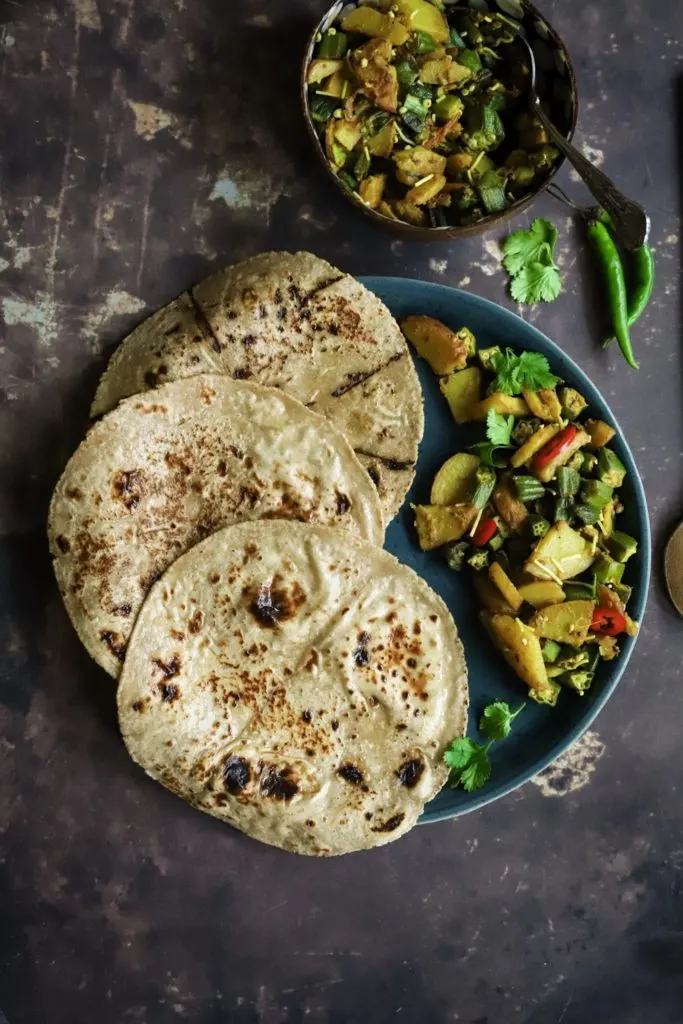 Gujarati okra curry with potatoes 10 Easy Veg Curries for Roti