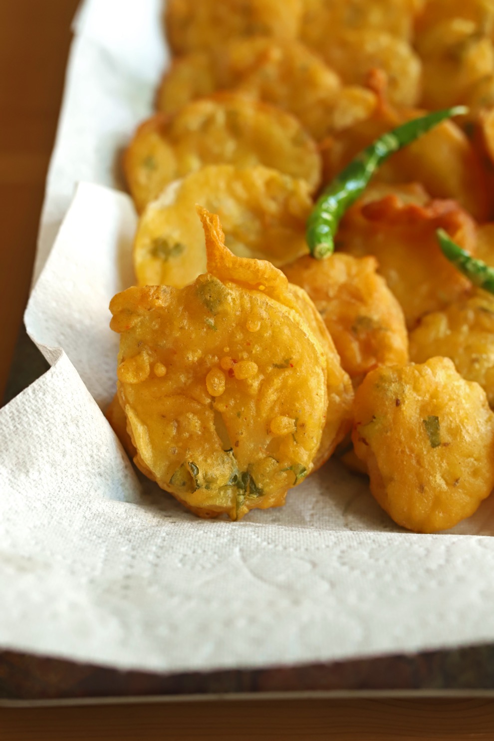 Crispy Potato Bhajias - Sanjana.Feasts - Street Food