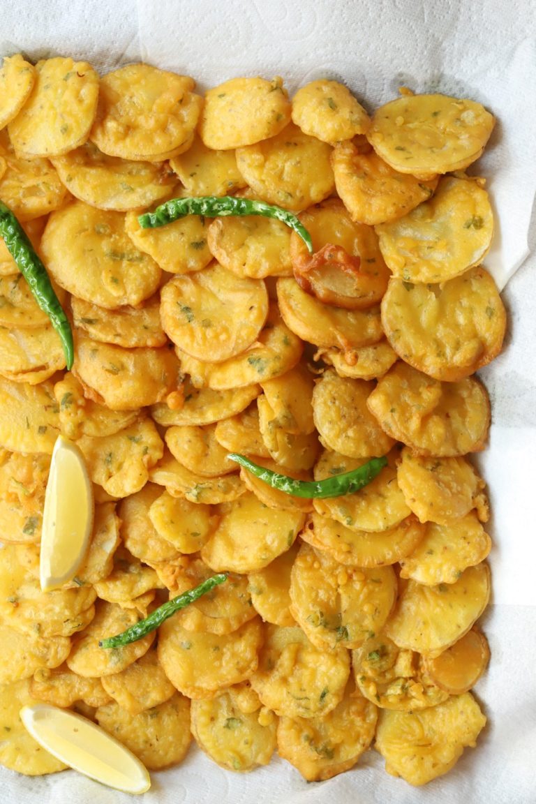 Crispy Potato Bhajias - Sanjana.Feasts - Street Food
