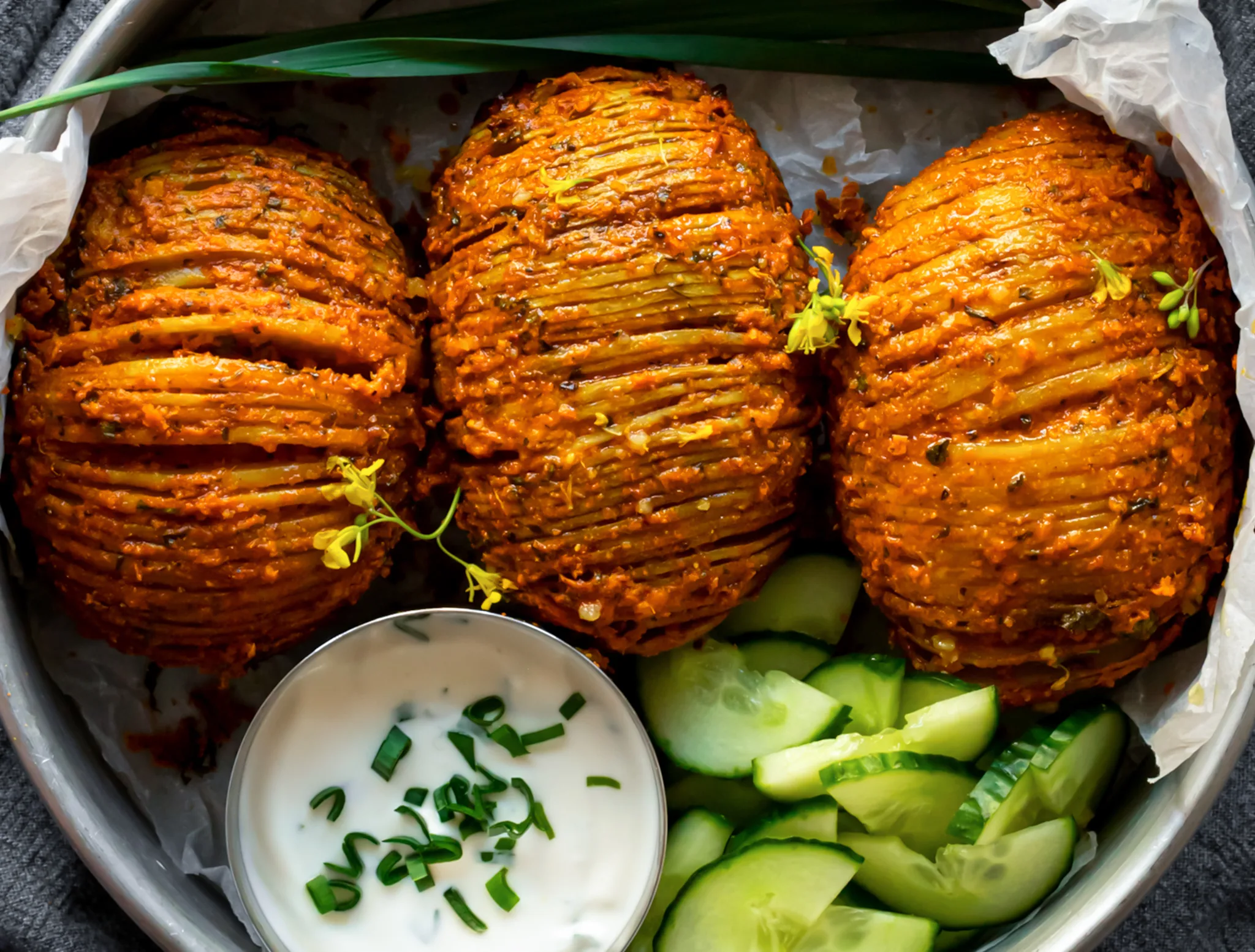 Tandoori Hasselback Potatoes