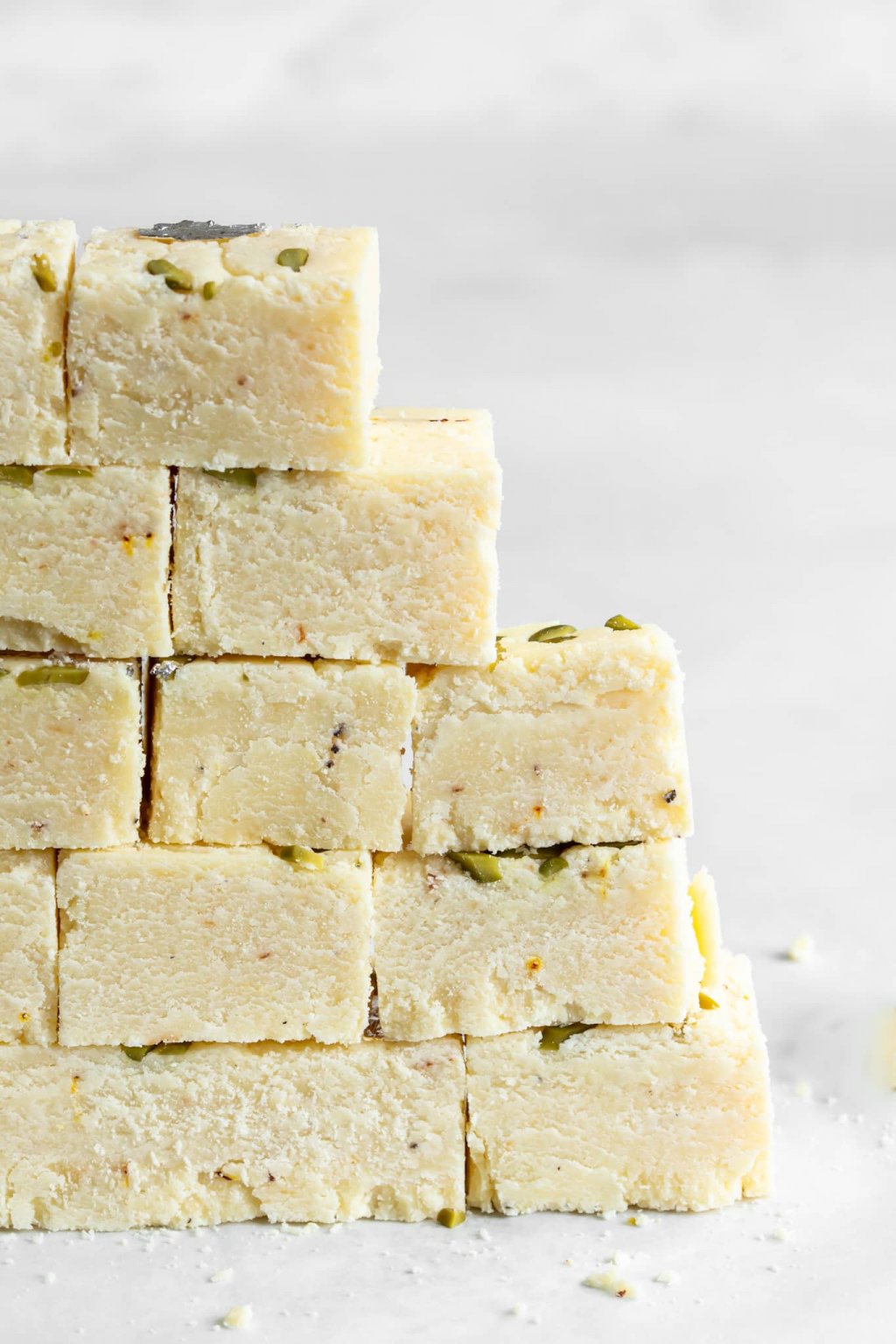 Perfect Plain White Burfi - Sanjana.Feasts - Indian Sweets