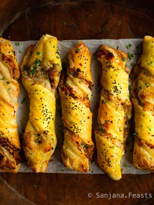 Indian Cheese Twists - Sanjana.Feasts