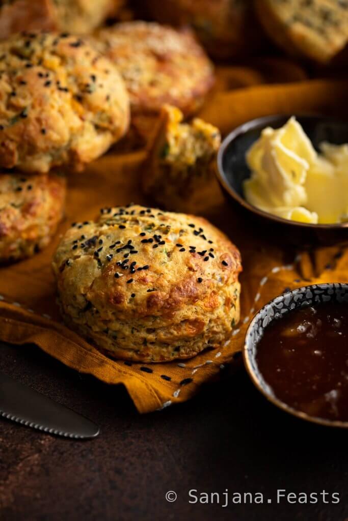 Masala Cheese Scones Recipe