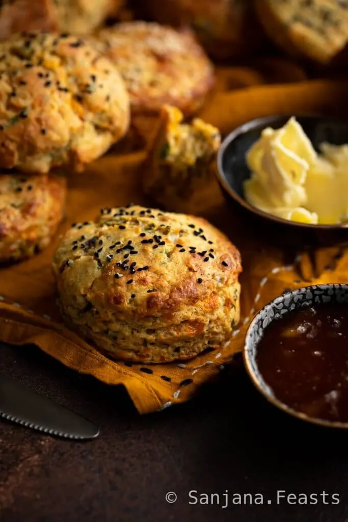 Masala Cheese Scones Recipe