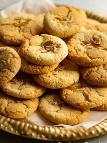Chewy Almond Cookies recipe Sanjana Feasts