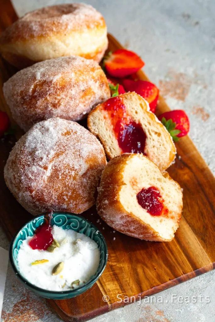 Easy Jam Doughnuts  Bakery Style    British Baking Recipes - 67