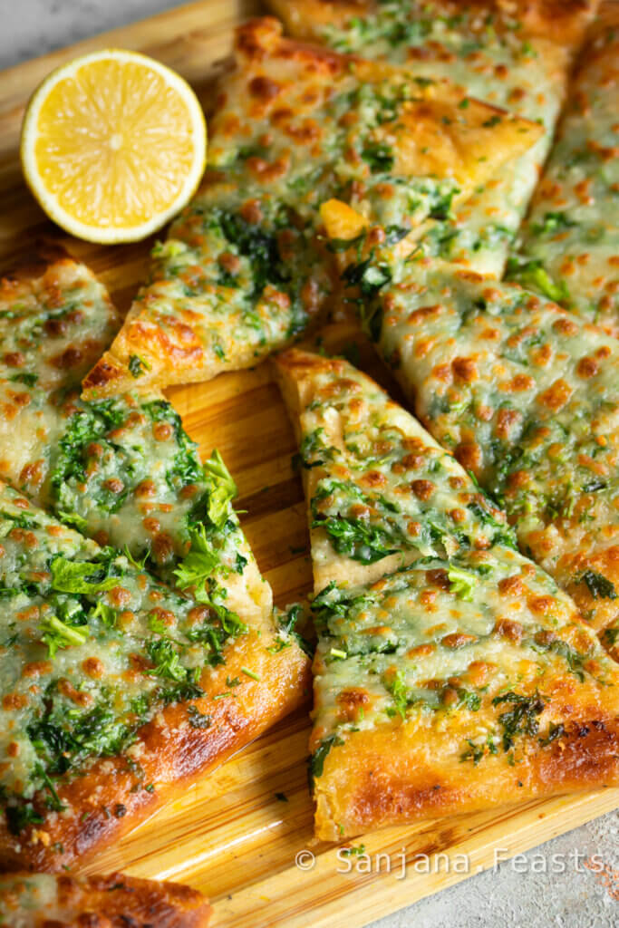 Garlic Bread with Cheese   So Delicious  Easy Side Dishes - 37