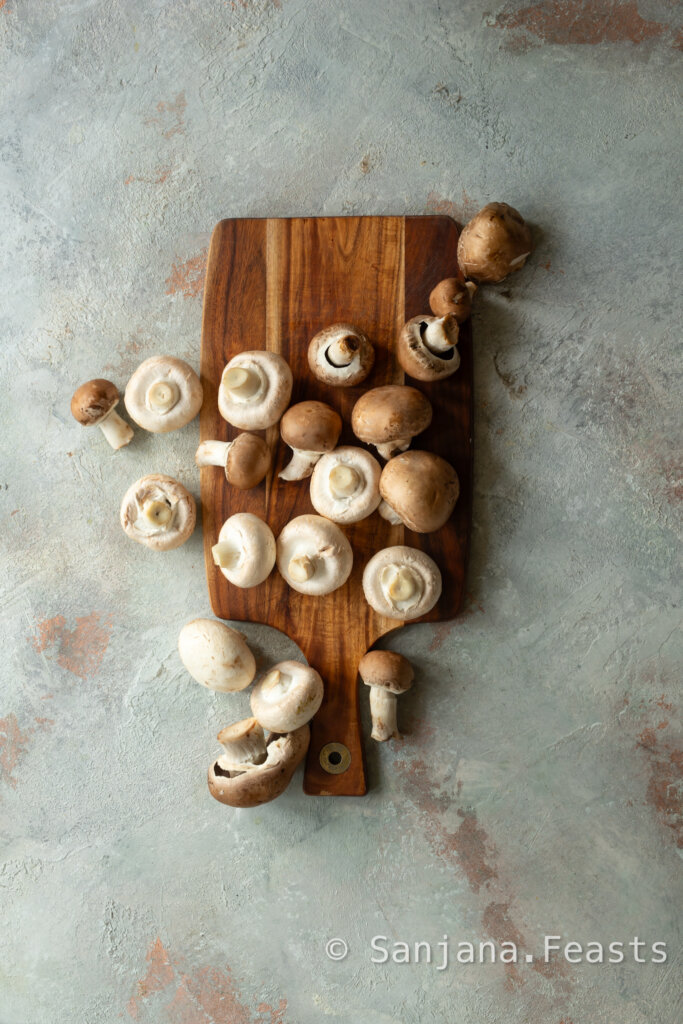 Use a mix of mushrooms for this Indian curry