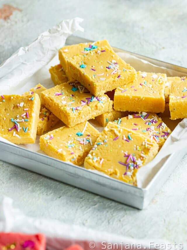 Barfi Recipe (2-Ingredient Ice Cream Barfi) - Indian Sweets - Sanjana ...