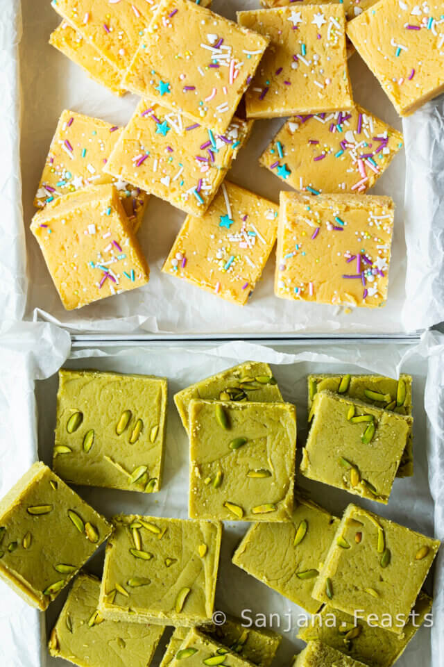 Barfi Recipe (2-Ingredient Ice Cream Barfi) - Indian Sweets - Sanjana ...