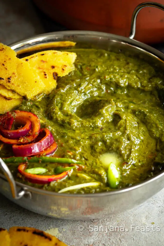 Saag Recipe  VIDEO    Delicious Punjabi Cooking - 69