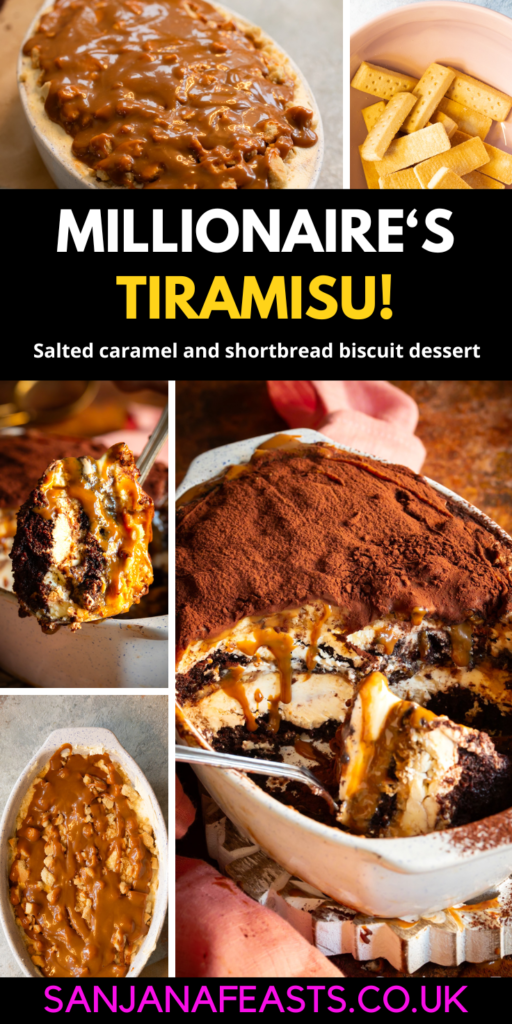 Millionaires Tiramisu dessert eggless