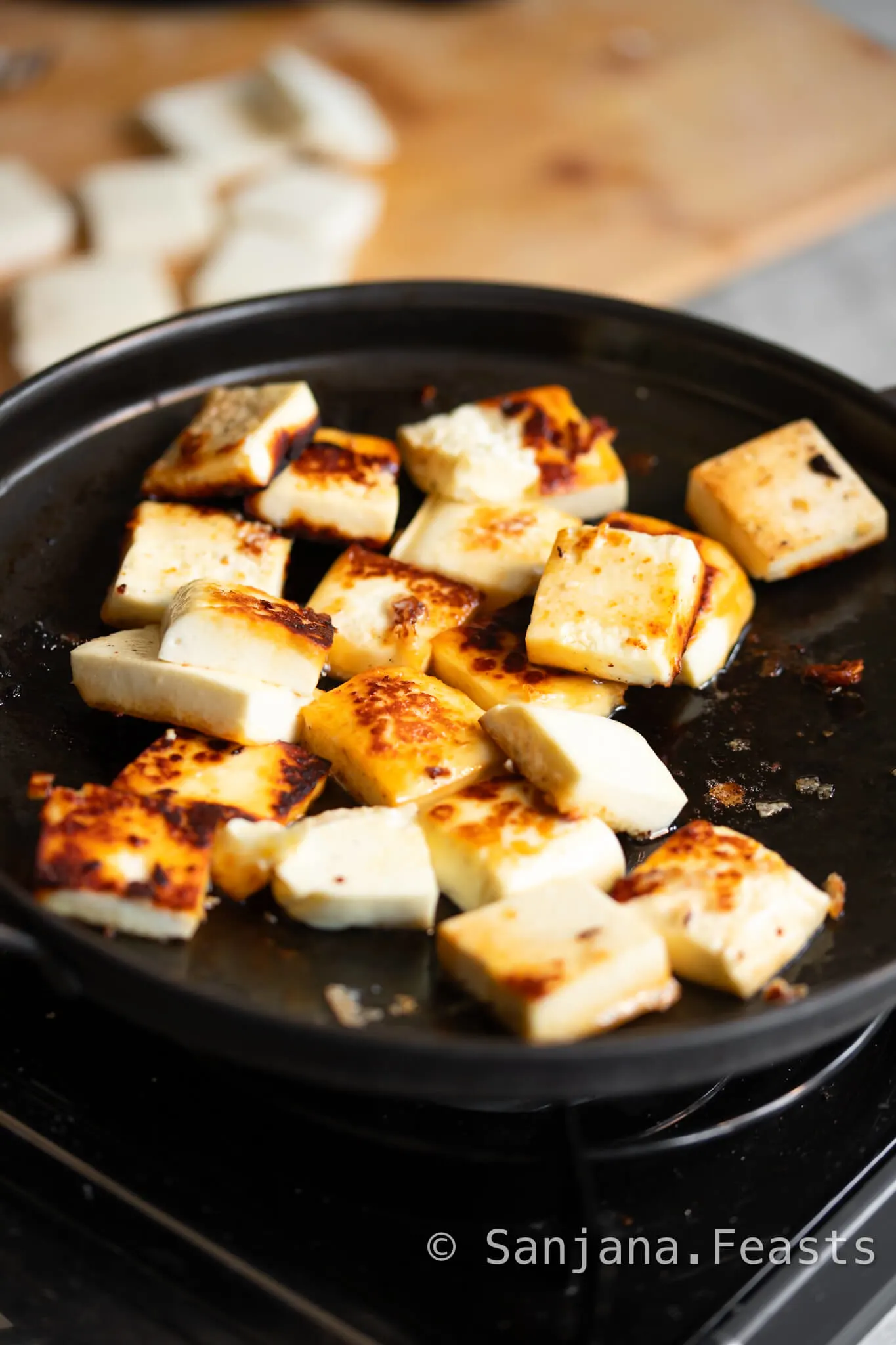 how to fry paneer