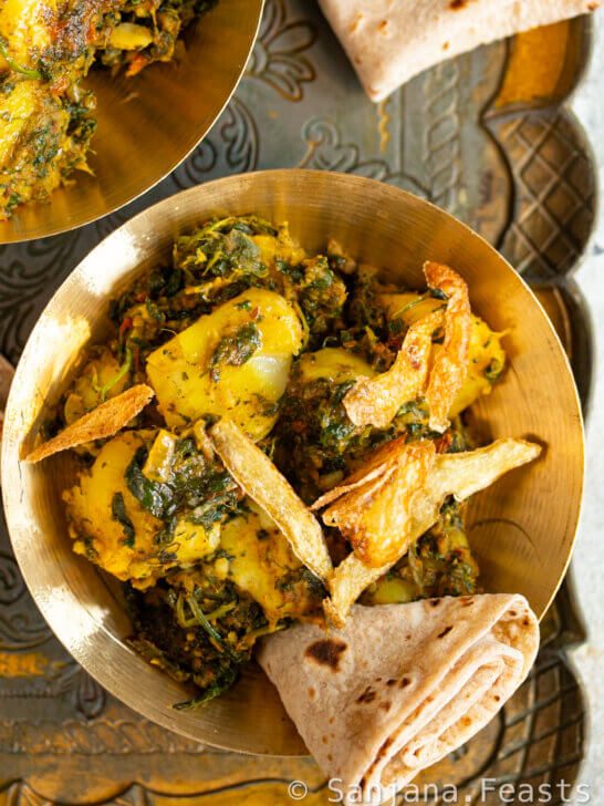 How to make saag aloo