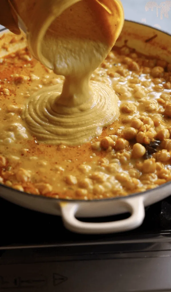 Blend some of the chickpeas for a sauce